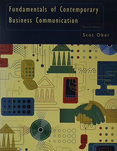 Fundamentals of Business Communication (9780618882069) by Ober, Scot