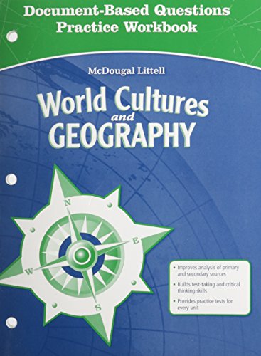 9780618887422: World Cultures & Geography, Grades 6-8 Document-based Questions Practice Workbook: Mcdougal Littell Middle School World History