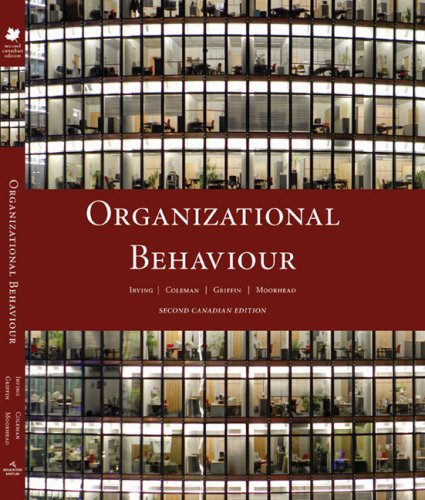 9780618888658: Organizational Behaviour, Canadian Edition