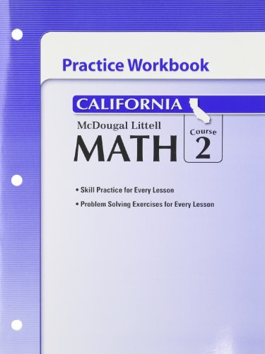 Imagen de archivo de McDougal Littell Middle School Math: Practice Workbook Course 2 a la venta por ThriftBooks-Dallas