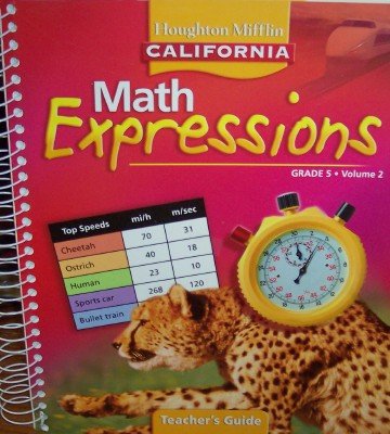 Stock image for Math Expressions Teacher*s Guide Grade 5 (California, Volume 2) for sale by Mispah books