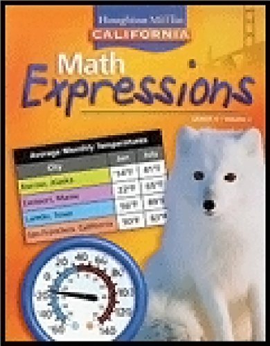 Stock image for Houghton Mifflin Math Expressions California: Student Edition, Level 4 Volume 1 2008 for sale by ThriftBooks-Dallas