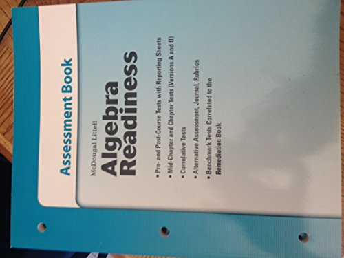9780618905171: Algebra Readiness: Assessment Book