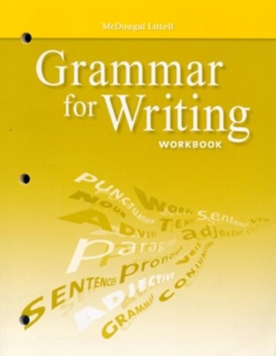 Stock image for McDougal Littell Literature: Grammar for Writing Workbook Grade 6 for sale by ThriftBooks-Dallas