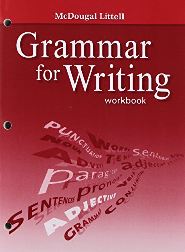 Stock image for McDougal Littell Literature: Grammar for Writing Workbook Grade 7 for sale by ThriftBooks-Atlanta