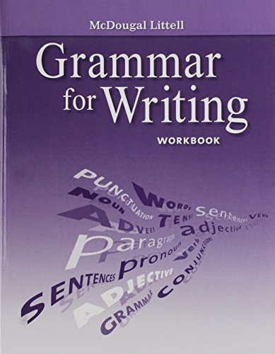 9780618906505: Grade 12 Grammar for Writing Workbook: Mcdougal Littell Literature