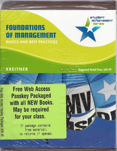 Beispielbild fr Foundations of Management : Basics and Best Practices zum Verkauf von Better World Books