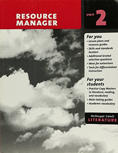 9780618909049 Resource Manager Unit 2 McDougal Littell