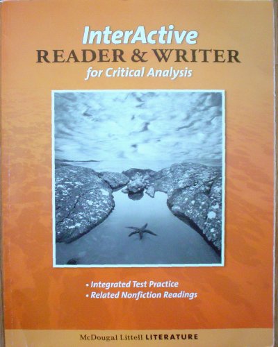 Stock image for Interactive Reader & Writer For Critical Analysis- Grade 9 ; 9780618909636 ; 061890963X for sale by APlus Textbooks