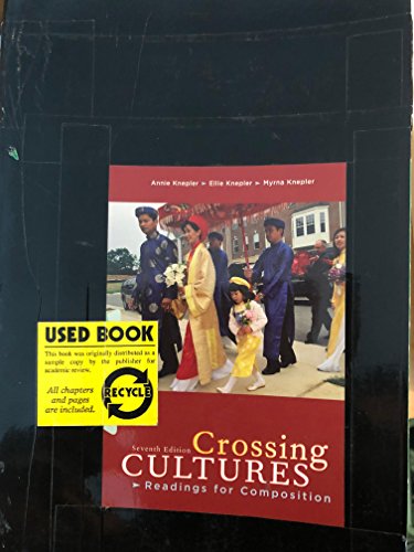 Imagen de archivo de Crossing Cultures: Readings for Composition (7th Edition) a la venta por BooksRun