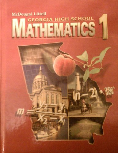 Stock image for McDougal Littlel Mathematics 1 Georgia: Student Edition Mathematics 1 2008 for sale by Better World Books