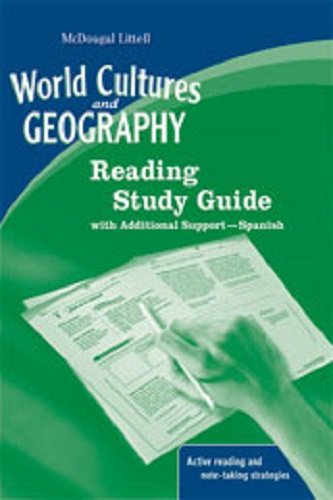 World Cultures & Geography, Grade 6 Reading Study Guide South America and Europe: Mcdougal Littell World Cultures & Geography (New World Cultures & Geography) (Spanish Edition) (9780618920587) by ML