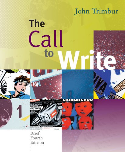 Imagen de archivo de Call to Write, Brief Edition a la venta por BookHolders