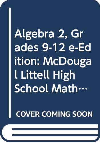 McDougal Littell High School Math Georgia: eEdition DVD-ROM Algebra 2 2008 (9780618945962) by MCDOUGAL LITTEL