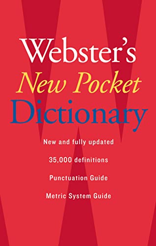 Beispielbild fr Houghton Mifflin Webster's New Pocket Dictionary Printed Book zum Verkauf von Jenson Books Inc