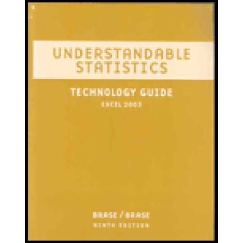 Imagen de archivo de Excel Tech Guide for Brase/Brase S Understandable Statistics: Concepts and Methods, 9th a la venta por ThriftBooks-Dallas