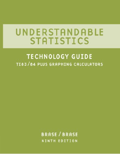 Imagen de archivo de TI 83/84 Plus Calculator Technology Guide for Brase/Brase's Understandable Statistics: Concepts and Methods, 9th a la venta por HPB-Red