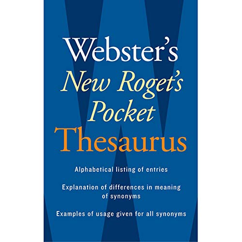 Imagen de archivo de Webster's New Roget's Pocket Thesaurus a la venta por SecondSale