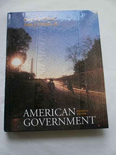 Beispielbild fr American Government : Institutions and Policies zum Verkauf von Better World Books