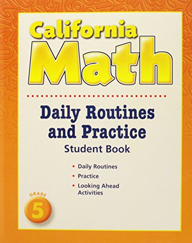 Stock image for Mathmatics, Grade 5 Daily Routine And Practice Book: Houghton Mifflin Mathmatics California (Hmm Cal ; 9780618960033 ; 0618960031 for sale by APlus Textbooks