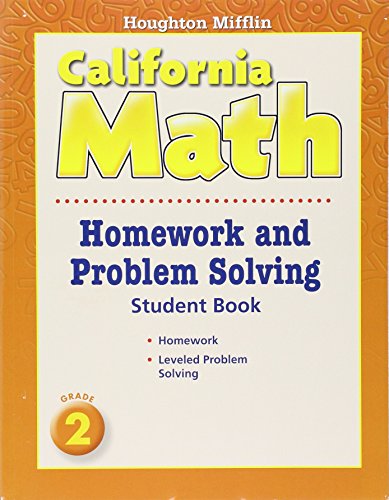 9780618961276: Mathmatics Homework and Problem Solving Book Consumable Level 2: Houghton Mifflin Mathmatics California (Hmm California Math 2008)