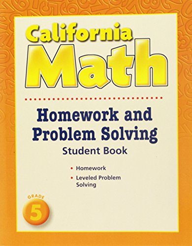 Beispielbild fr Houghton Mifflin Mathmatics California: Homework And Problem Solving Book Consumable Level 5 zum Verkauf von SecondSale