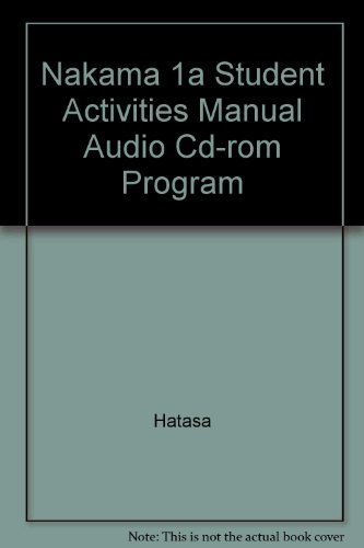 Stock image for Nakama 1a Student Activities Manual Audio Cd-rom Program: for sale by TextbookRush