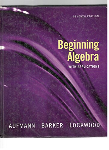 9780618969913: Beginning Algebra with Applications