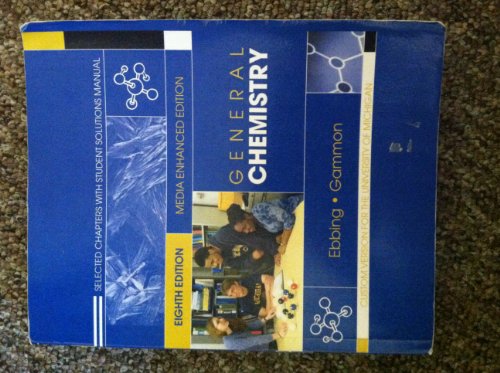 Stock image for General Chemistry: Selected Chapters With Student Solutions Manual (Media Enhanced Eighth Edition for The University of Michigan) for sale by BooksRun