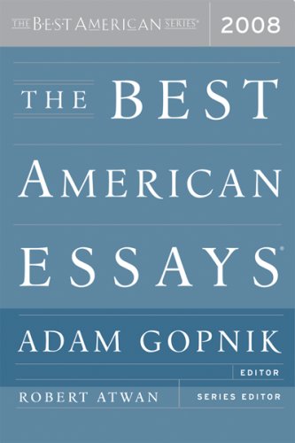 Stock image for The Best American Essays 2008 for sale by More Than Words