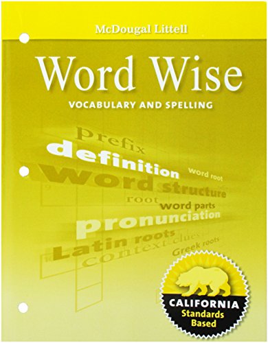 9780618987948: Literature, Grade 6 Word Wise Vocabulary and Spelling: Mcdougal Littell Literature California