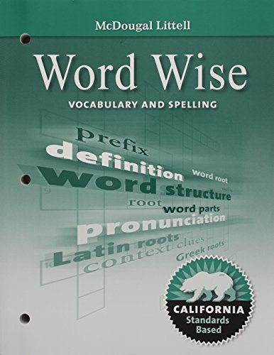 9780618988327: Literature, Grade 8 Word Wise Vocabulary and Spelling: Mcdougal Littell Literature California