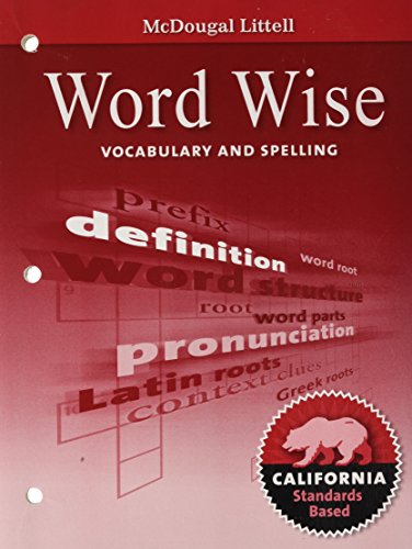 9780618988556: Literature, Grade 7 Word Wise Vocabulary and Spelling: Mcdougal Littell Literature California