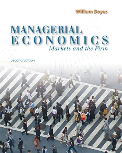 Stock image for Managerial Economics: Markets and the Firm (Upper Level Economics Titles) for sale by Goodwill Industries