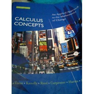 Imagen de archivo de Calculus Concepts: An Applied Approach to the Mathematics of Change a la venta por Discover Books