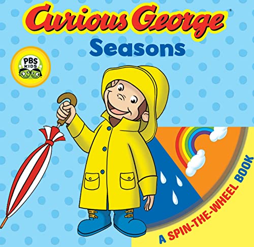 9780618998487: Curious George Seasons (Cgtv Spin-The-Wheel Board Book)