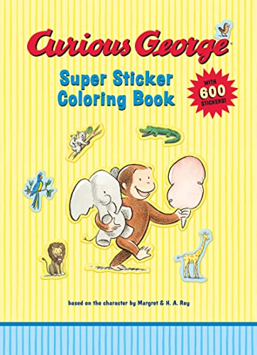 Stock image for Curious George Super Sticker Coloring Book for sale by Blackwell's