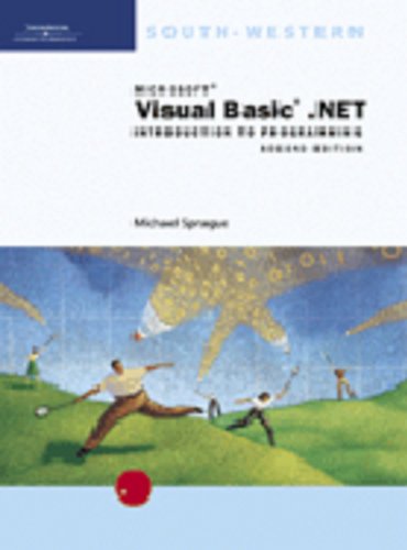 Imagen de archivo de Microsoft Visual Basic NET, Introduction To Programming, Second Edition: Sprague's Activities Workbook (2003 Copyright) a la venta por ~Bookworksonline~