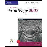 New Perspectives on Microsoft FrontPage 2002 Introductory (9780619044633) by Evans, Jessica