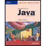 9780619059637: Fundamentals of Java: Comprehensive Course