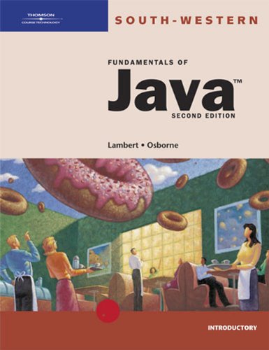 Beispielbild fr Fundamentals of Java: Introductory zum Verkauf von Wonder Book