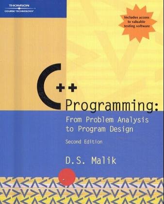 Beispielbild fr C++ Programming: From Problem Analysis to Program Design, Second Edition zum Verkauf von Wonder Book