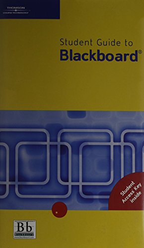 Imagen de archivo de Student Guide to Blackboard ,User Guide Generic, With Pin Code a la venta por a2zbooks