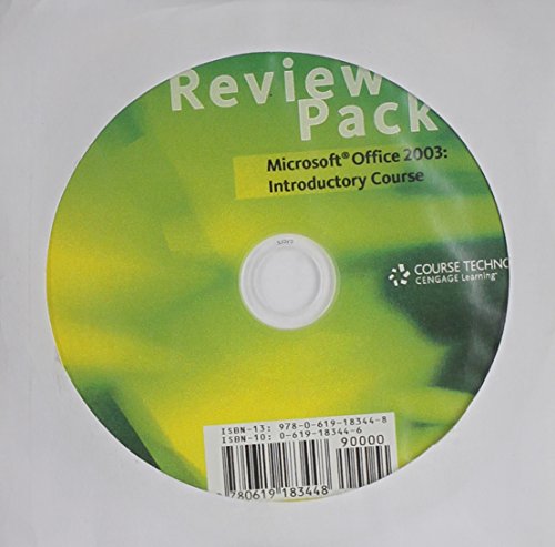 9780619183448: Review Pack for Pasewark/Pasewark's Microsoft Office 2003: Introductory Course