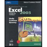 Microsoft Office Excel 2003: Introductory Concepts and Techniques (9780619200329) by Shelly, Gary B.; Cashman, Thomas J.; Quasney, James S.