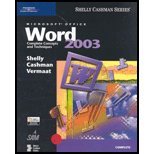 9780619200367: Microsoft Word 2003 Complete Concepts and Techniques