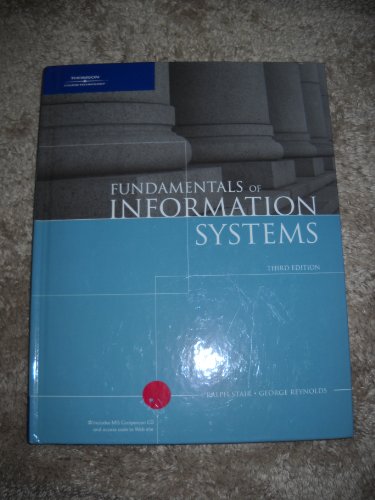 Imagen de archivo de Fundamentals of Information Systems a la venta por Better World Books