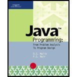 9780619216351: Java Programming: From Problem Analysis to Program Design