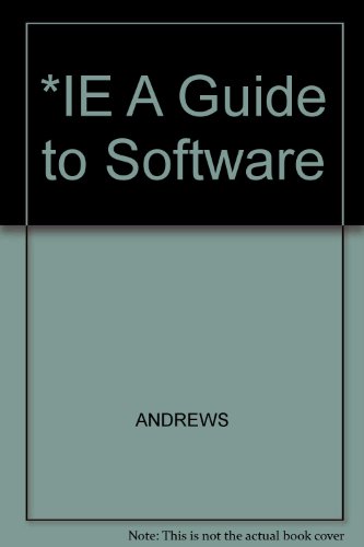 9780619217709: *IE A Guide to Software