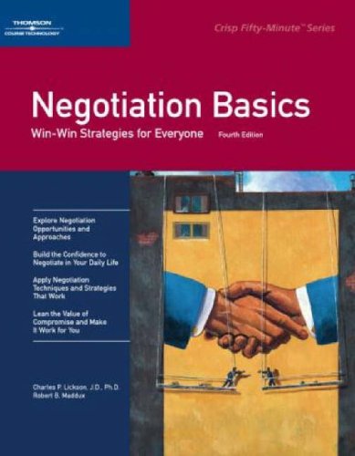 9780619259075: Negotiation Basics: Win-Win Strategies for Everyone